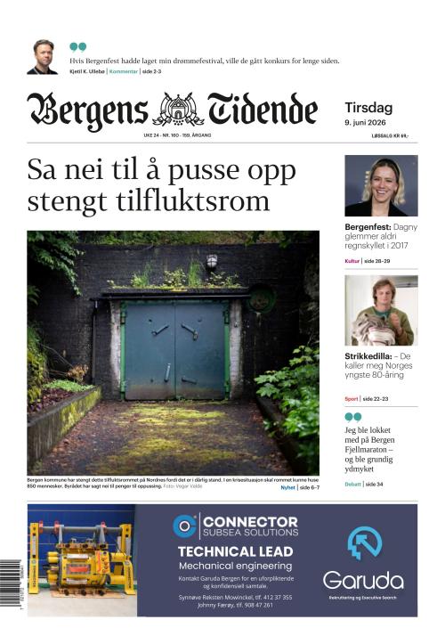 Bergens Tidende 9.6.2026