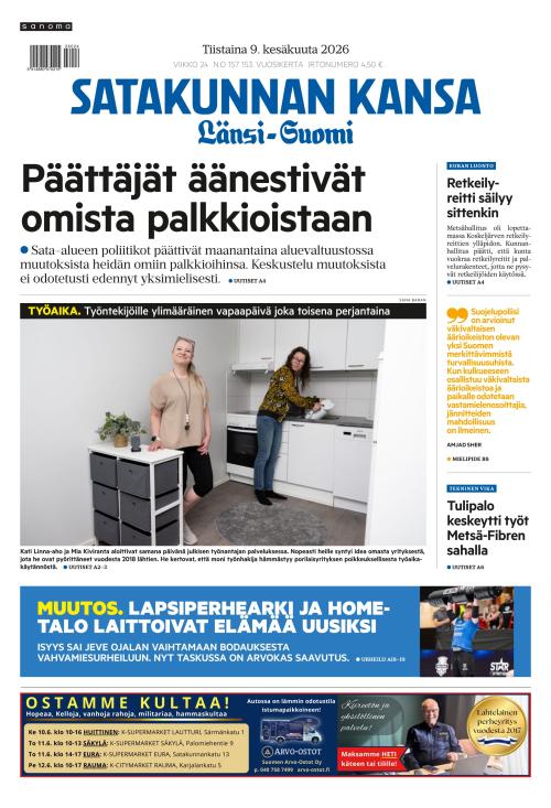 Satakunnan Kansa Länsi-Suomi 9.6.2026