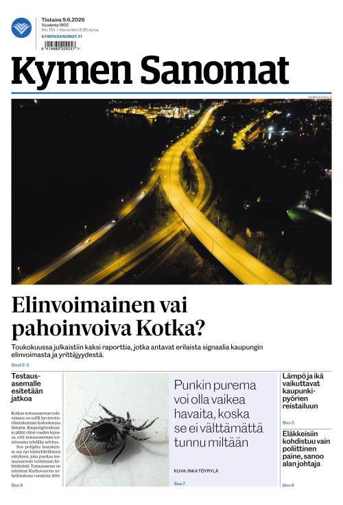 Kymen Sanomat 9.6.2026