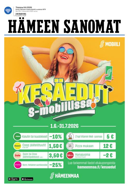 Hämeen Sanomat 9.6.2026