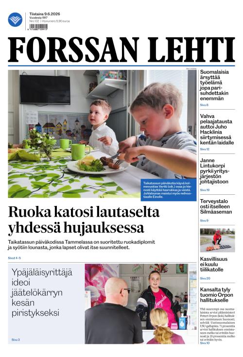 Forssan Lehti 9.6.2026