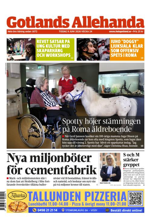 Gotlands Allehanda 9.6.2026