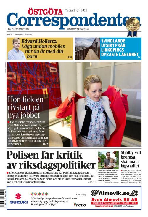 Östgöta Correspondenten 9.6.2026