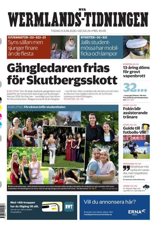 Nya Wermlands-Tidningen 9.6.2026
