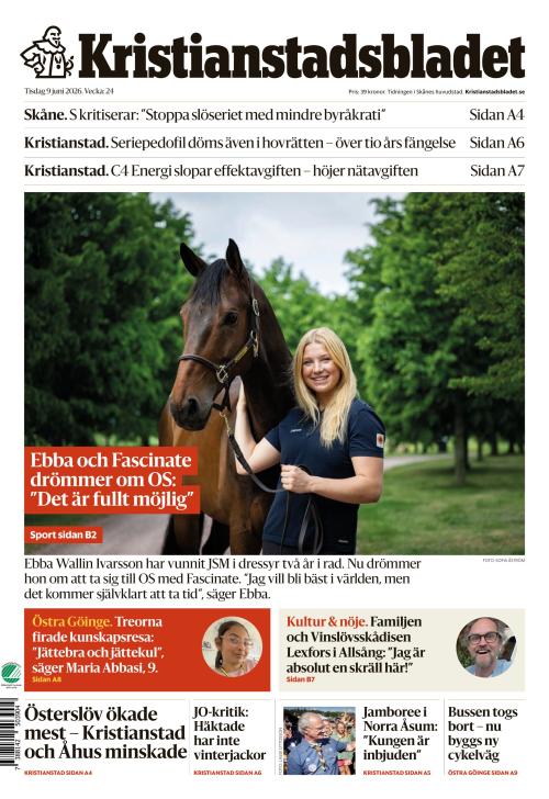 Kristianstadsbladet 9.6.2026