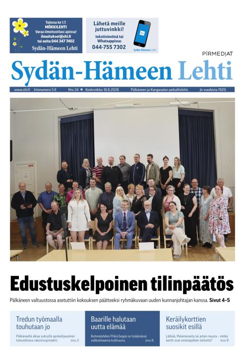 Sydän-Hämeen Lehti 10.6.2026