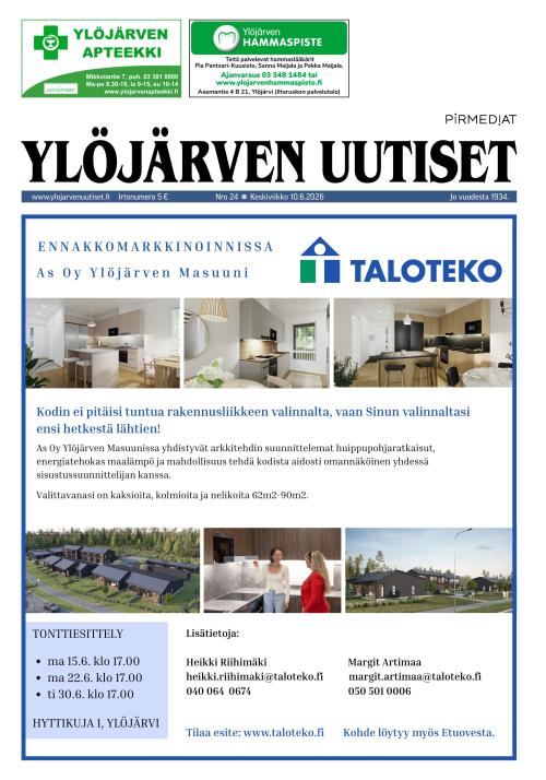 Ylöjärven Uutiset 10.6.2026