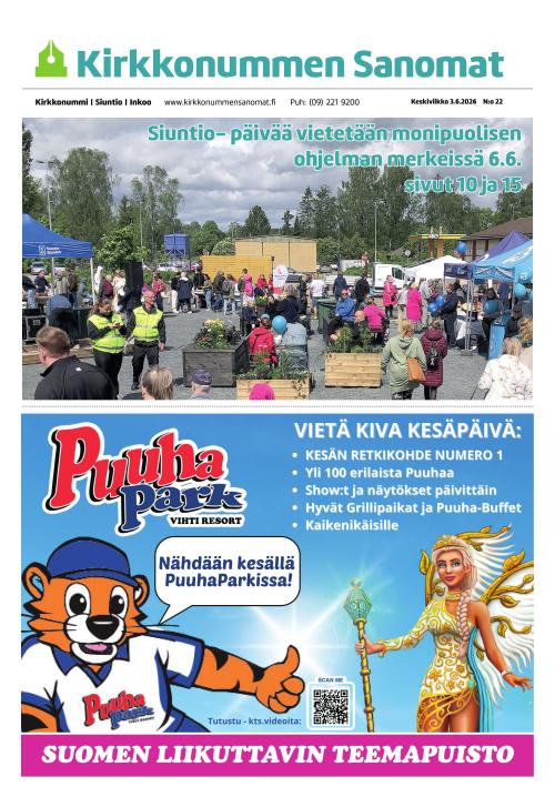 Kirkkonummen Sanomat 3.6.2026