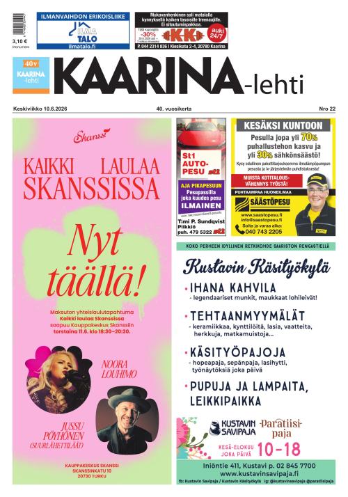 Kaarina-lehti 10.6.2026