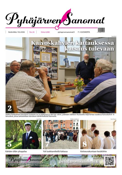Pyhäjärven Sanomat 10.6.2026