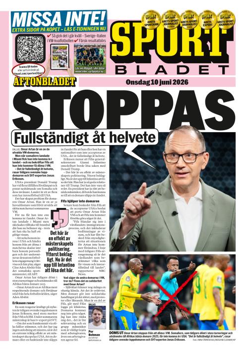 Aftonbladet Sportbladet 10.6.2026
