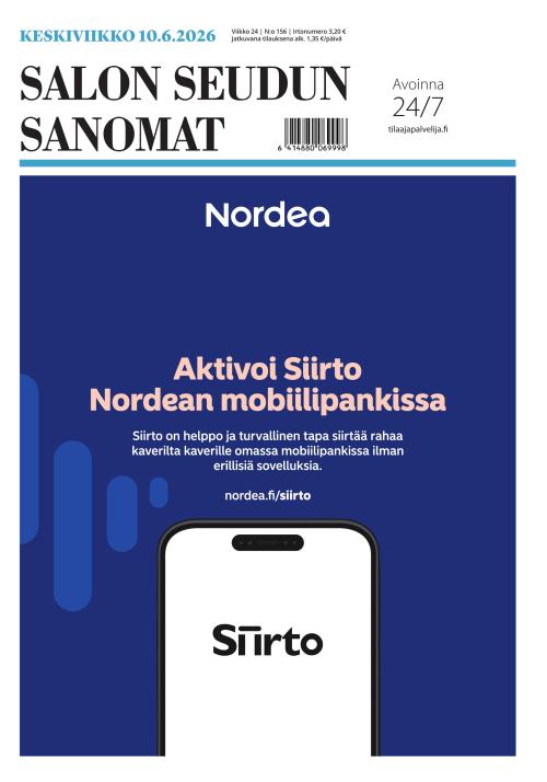 Salon Seudun Sanomat 10.6.2026
