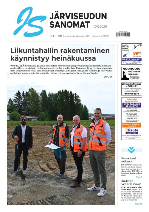 Järviseudun Sanomat 10.6.2026
