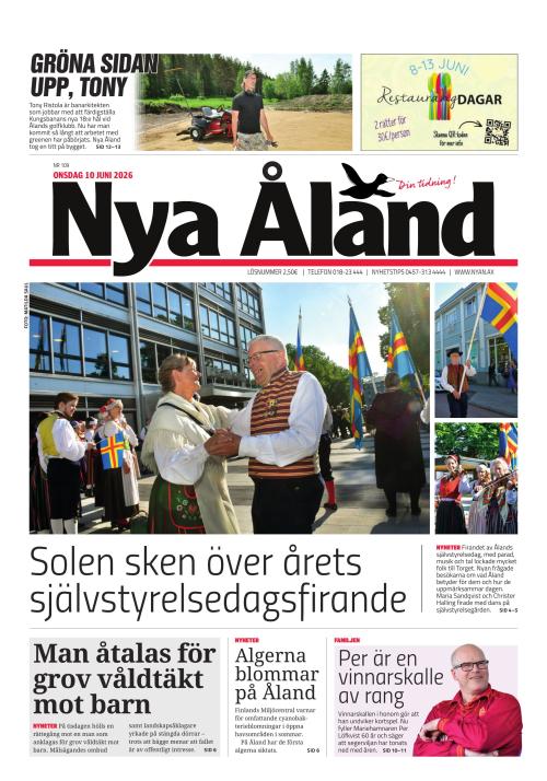 Nya Åland 10.6.2026