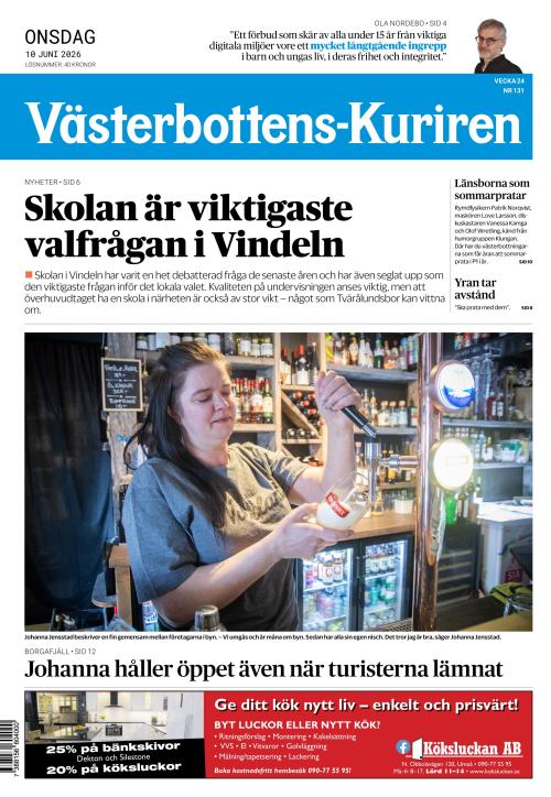 Västerbottens-Kuriren (SE) 10.6.2026