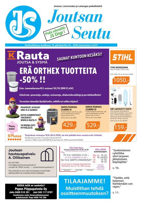 Joutsan Seutu 10.6.2026