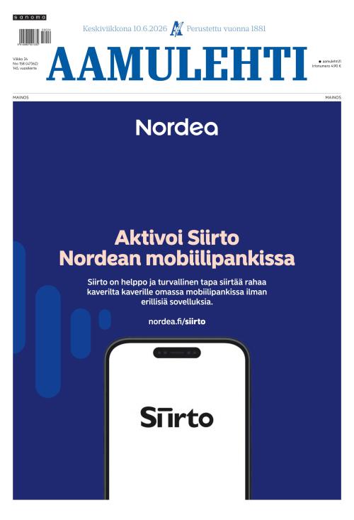 Aamulehti 10.6.2026