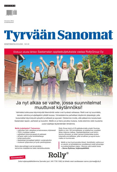 Tyrvään Sanomat 10.6.2026