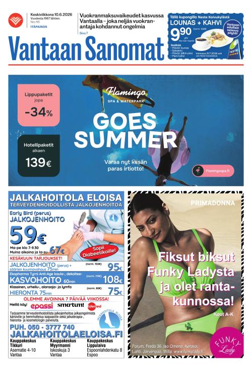 Vantaan Sanomat (Itä) 10.6.2026