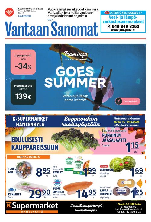 Vantaan Sanomat (Länsi) 10.6.2026