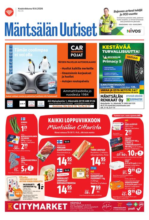 Mäntsälän Uutiset 10.6.2026