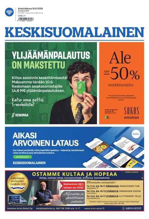 Keskisuomalainen 10.6.2026