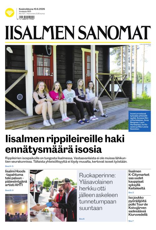 Iisalmen Sanomat 10.6.2026