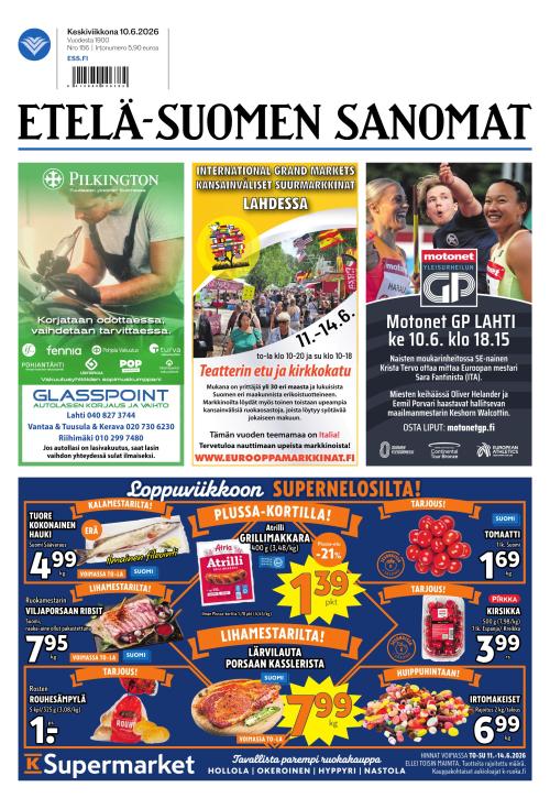 Etelä-Suomen Sanomat 10.6.2026
