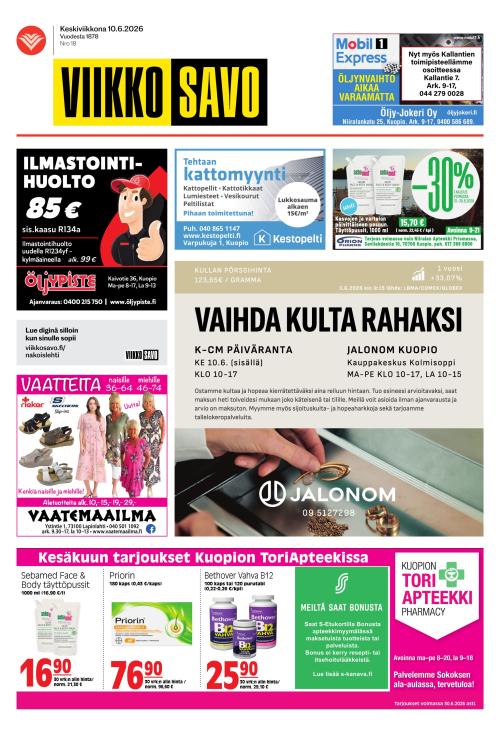 Viikkosavo 10.6.2026