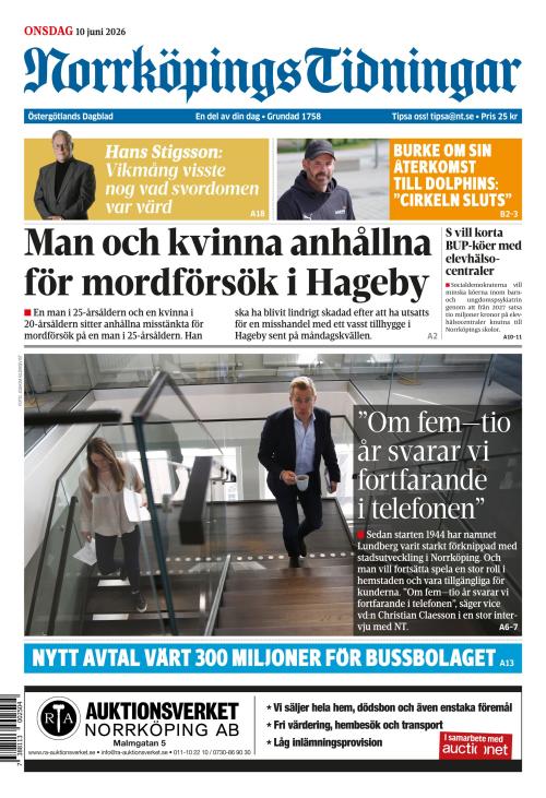 Norrköpings Tidningar 10.6.2026