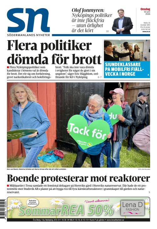 Södermanlands Nyheter 10.6.2026