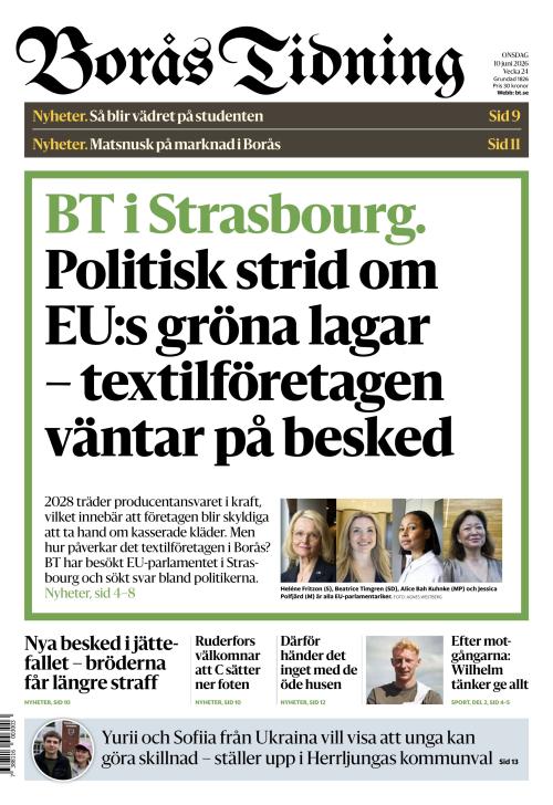 Borås Tidning 10.6.2026