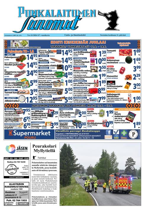 Punkalaitumen Sanomat 11.6.2026