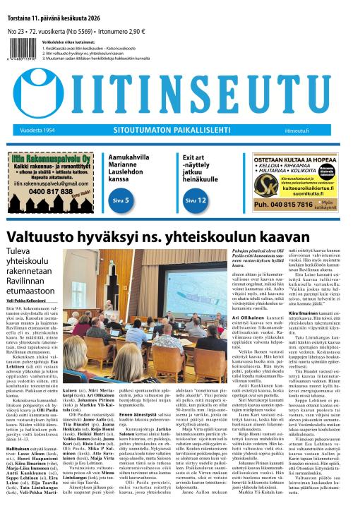 Iitinseutu 11.6.2026