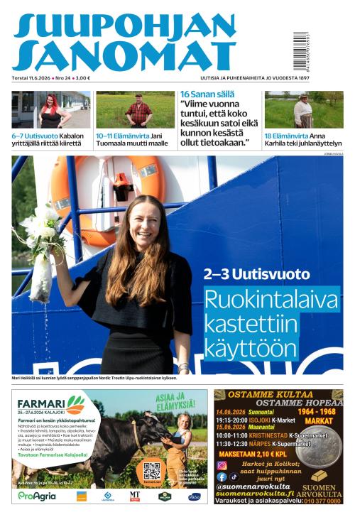 Suupohjan Sanomat 11.6.2026