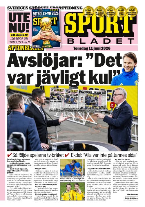 Aftonbladet Sportbladet 11.6.2026