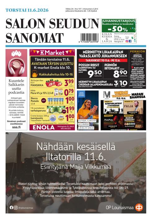 Salon Seudun Sanomat 11.6.2026