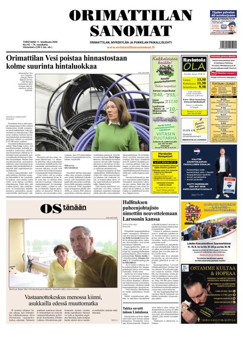 Orimattilan Sanomat 11.6.2026