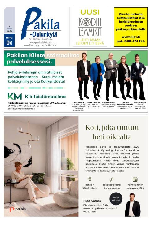 Pakila-Oulunkylä 11.6.2026