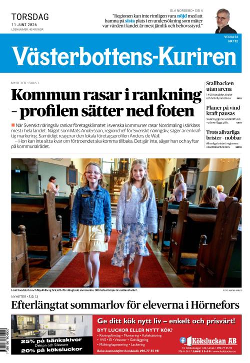 Västerbottens-Kuriren (SE) 11.6.2026