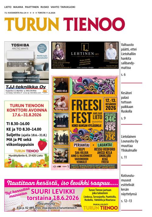 Turun Tienoo 11.6.2026