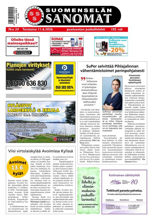 Suomenselän Sanomat 11.6.2026