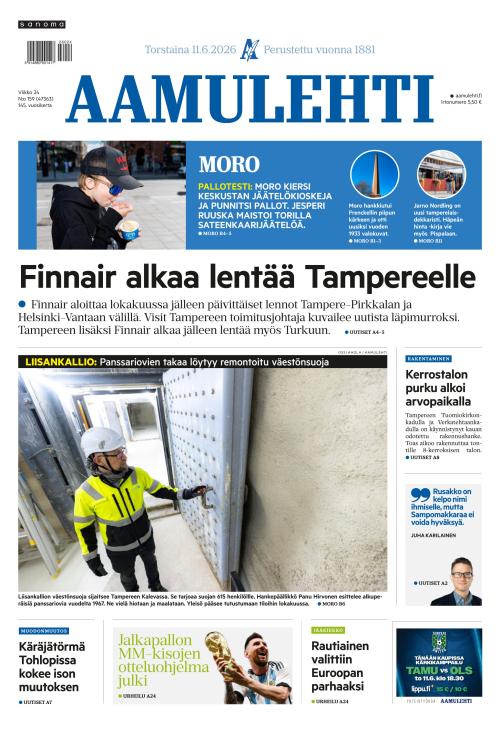 Aamulehti 11.6.2026