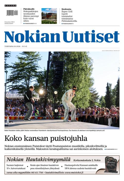 Nokian Uutiset 11.6.2026
