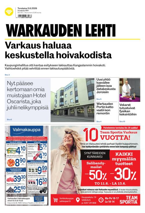 Warkauden Lehti 11.6.2026