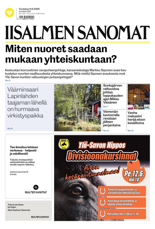 Iisalmen Sanomat 11.6.2026