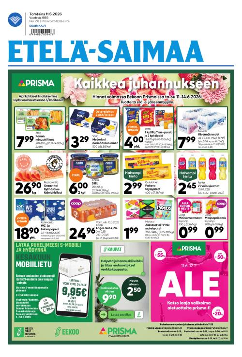 Etelä-Saimaa 11.6.2026