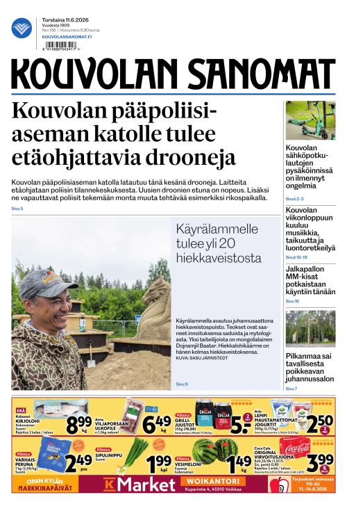 Kouvolan Sanomat 11.6.2026