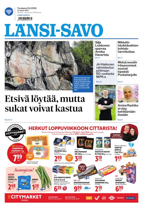 Länsi-Savo 11.6.2026