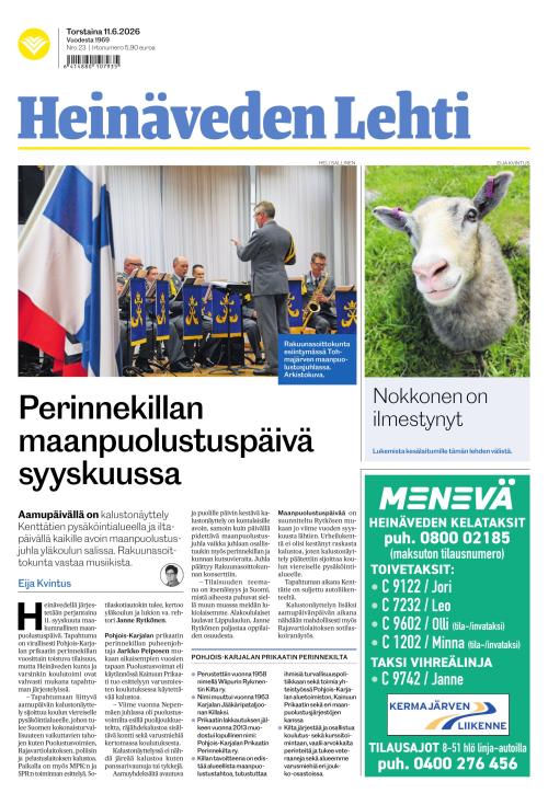 Heinäveden lehti 11.6.2026